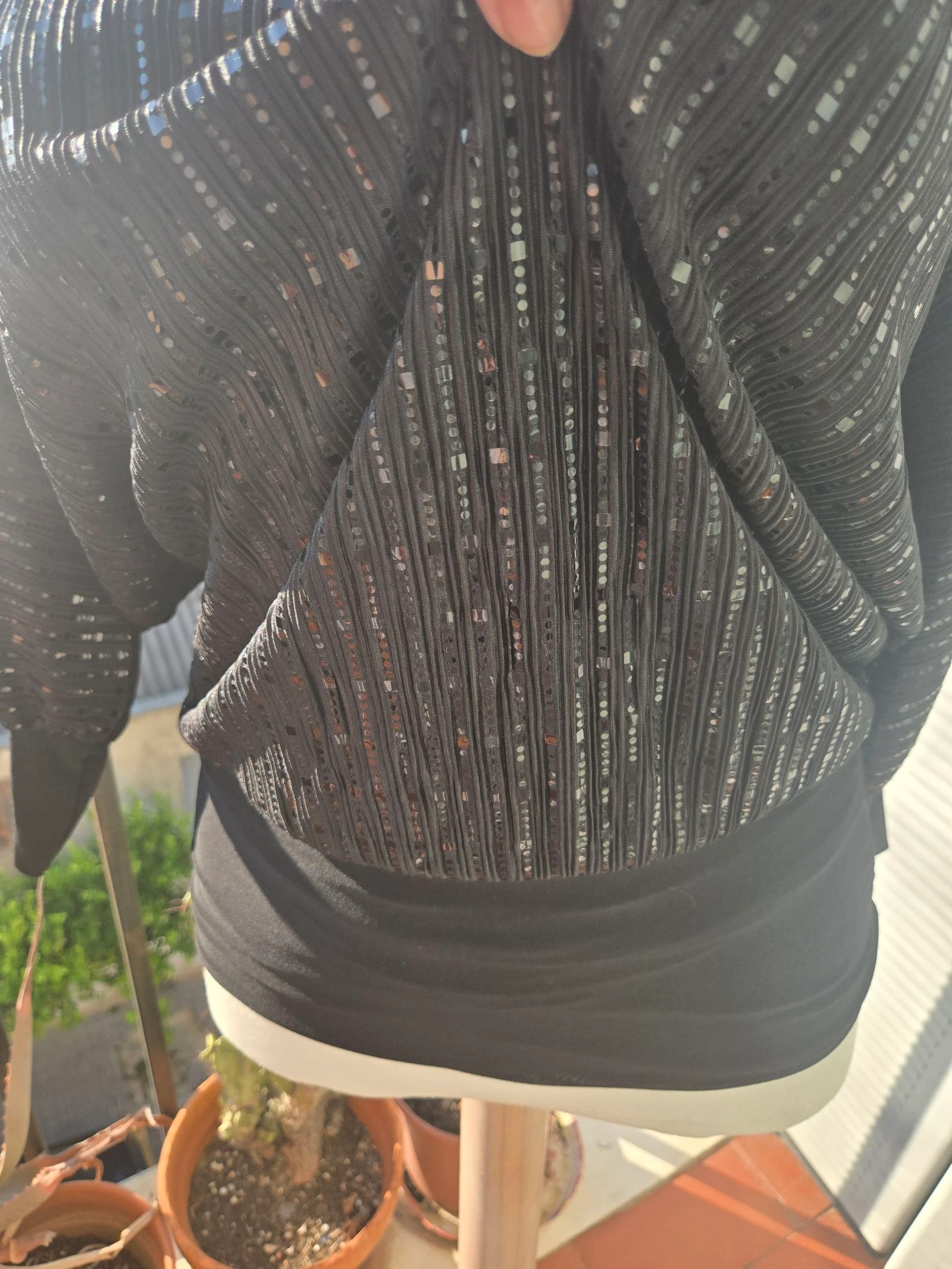 Suéter preto vintage com lantejoulas – photo 2